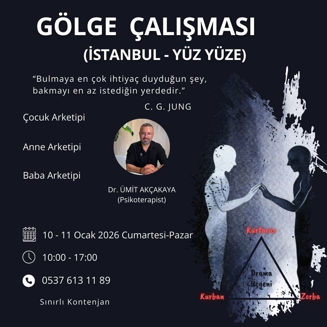 GÖLGE ÇALIŞMASI - 10 , 11 OCAK / İSTANBUL (YÜZ YÜZE )