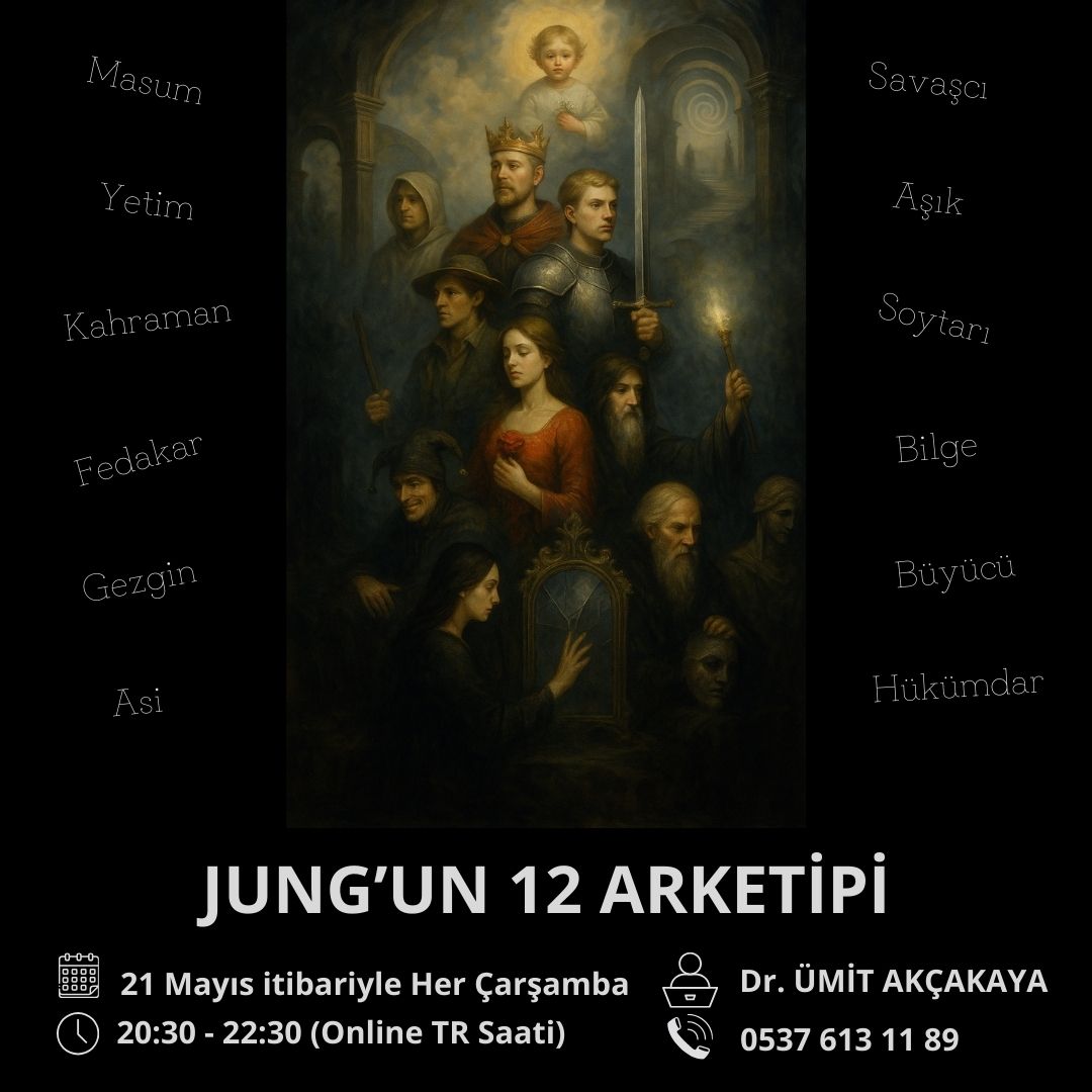 JUNG'UN 12 ARKETİPİ (ONLINE ATÖLYE)