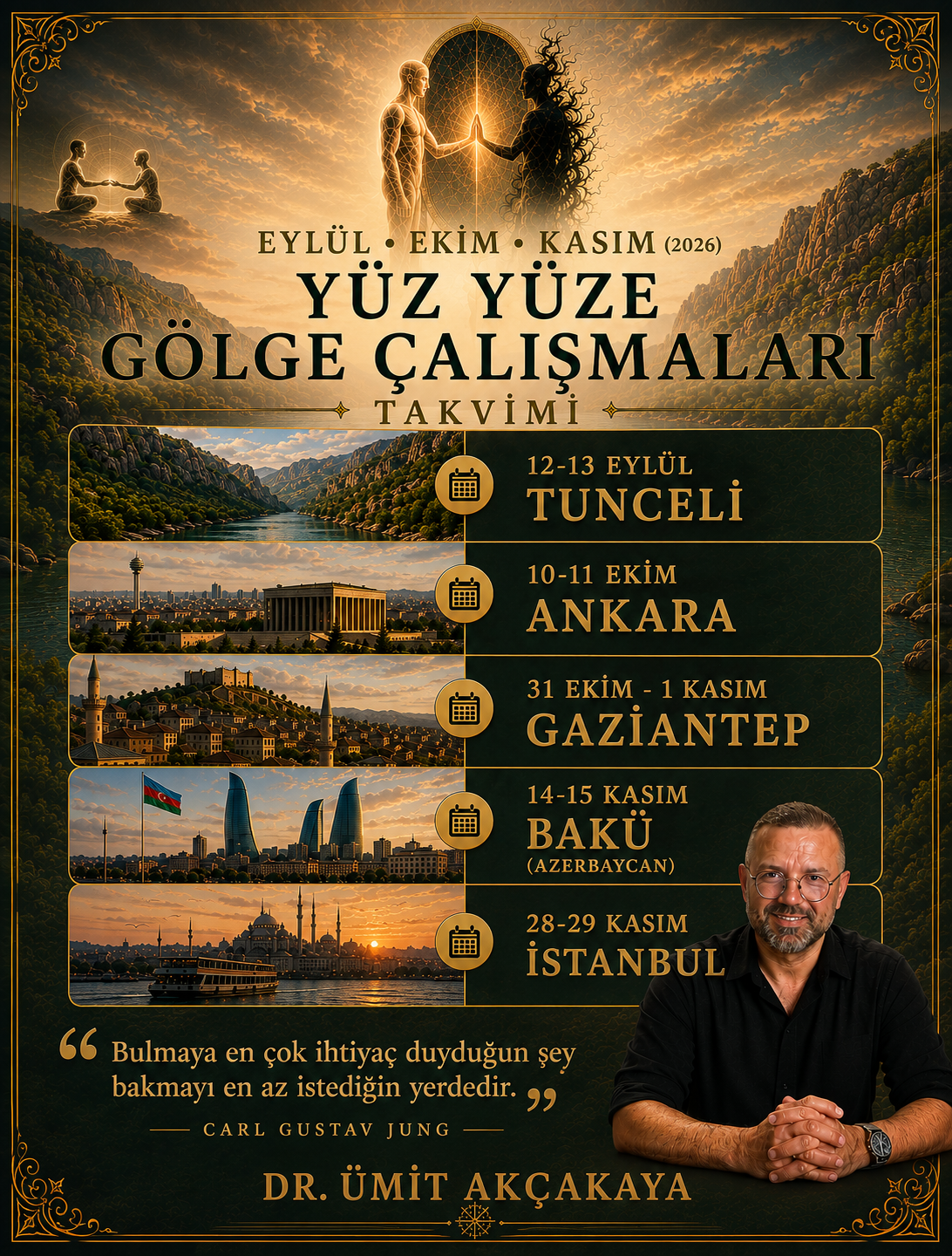 YÜZ YÜZE GÖLGE ÇALIŞMALARI (EYLÜL-EKİM-KASIM 2026 TAKVİMİ)